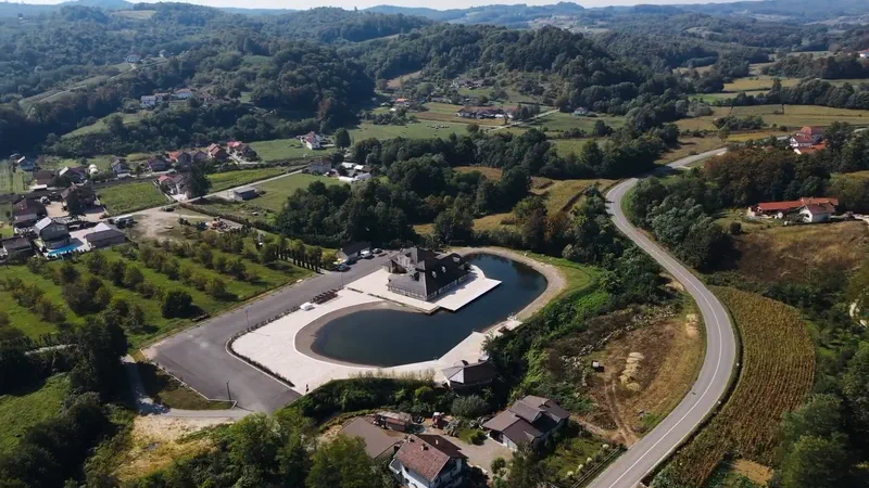 Jezero Rudanka iz drona